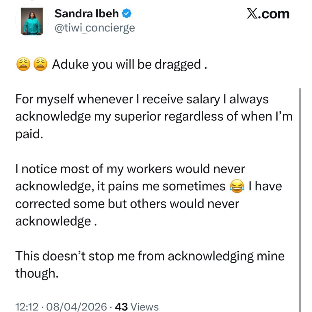 Opinions differ after Nigerian lady expressed dissatisfaction at her staff who failed to thank her after paying their salaries a little late